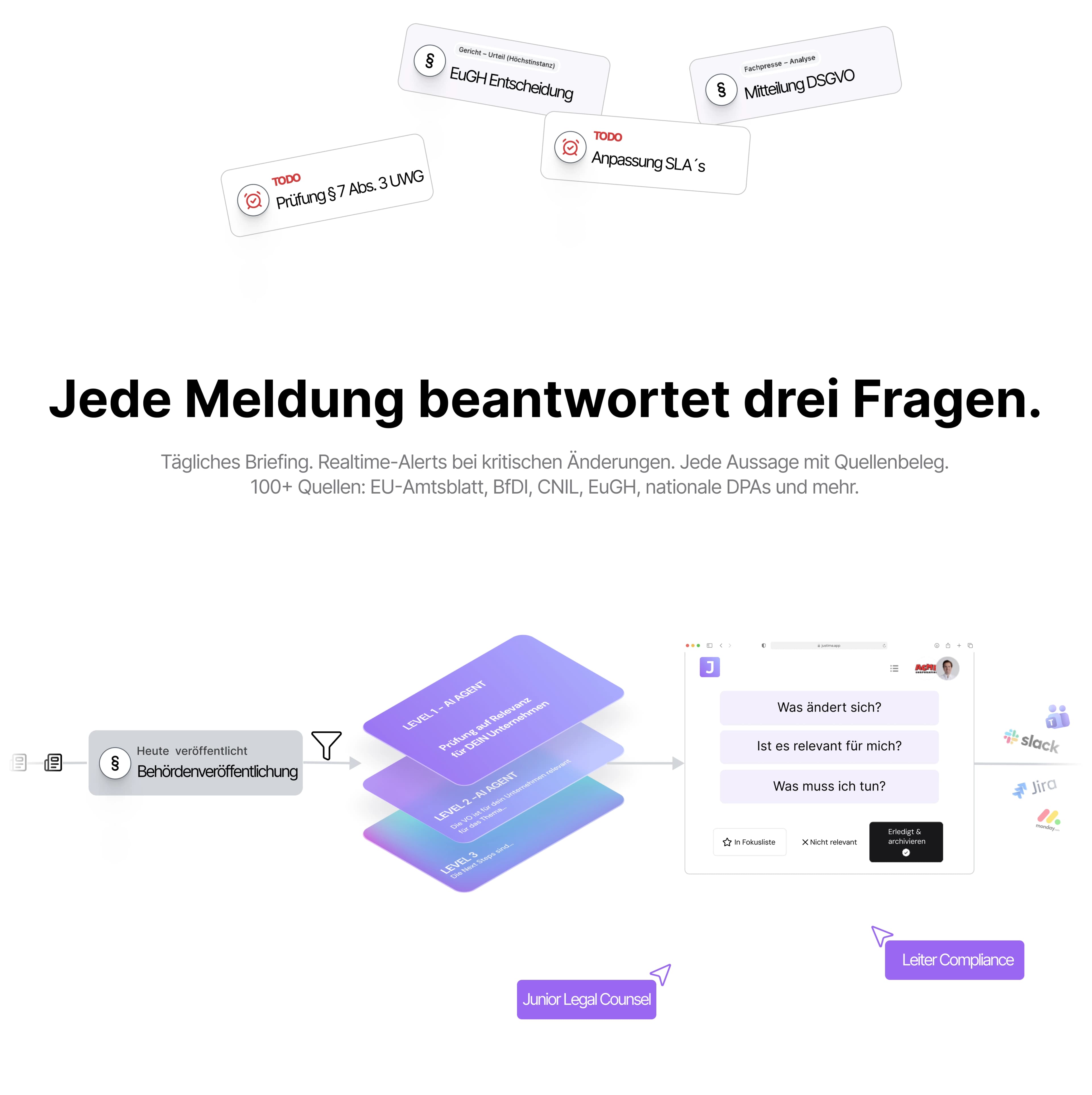 Justima App Screenshot